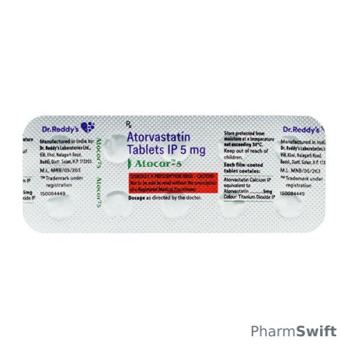 Atocor 5mg Tablet 10'S