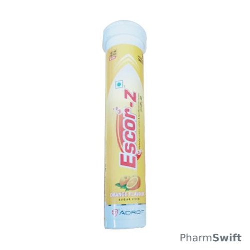 ESCOR Z SUGAR FREE ORANGE FLAVOUR Effervescent Tablet 20's