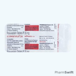 Consivas 20mg Tablet 10'S