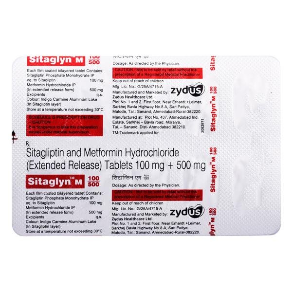 SITAGLYN M 100/500 Tablet 10's