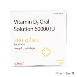 HNU D3 60K SUGAR FREE Oral Solution 5ml