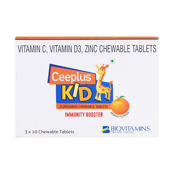 CEEPLUS KID ORANGE FLAVOUR Chewable Tablet 10's