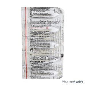 Jonac Adult 100mg Suppository 5'S