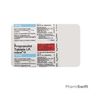 Inderal 10mg Tablet 15'S