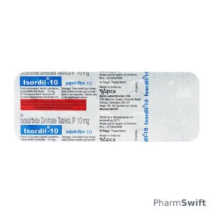 Isordil 10mg Tablet 10'S