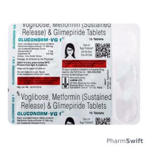 Gluconorm VG 1mg Tablet 15'S