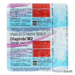 Diapride M2 Tablet 15'S