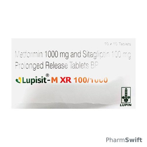 LUPISIT M XR 100/1000 Tablet 10's