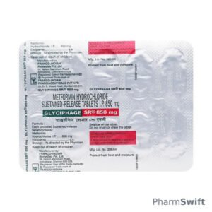 Glyciphage SR 850mg Tablet 10'S