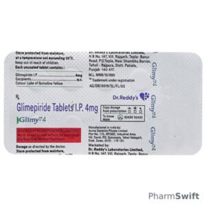 Glimy 4mg Tablet 10'S