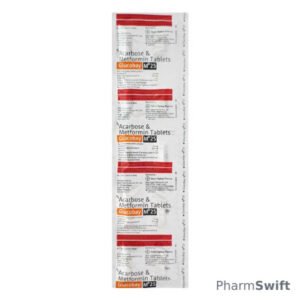 Glucobay M 25mg Tablet 10'S