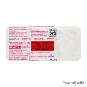 Amcard 2.5mg Tablet 10'S