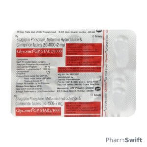 GLYCOMET GP STAR 2/1000 Tablet 10's