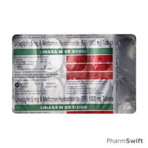 LINAXA M XR 5/1000 Tablet 10's