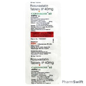 Cardirose 40mg Tablet 10'S