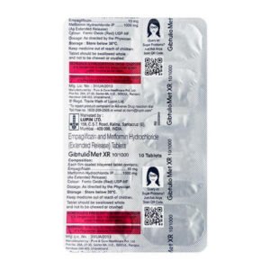 GIBTULIO MET XR 10/1000 Tablet 10's