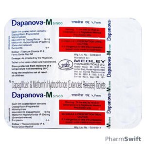 DAPANOVA M 5/500 Tablet 15's
