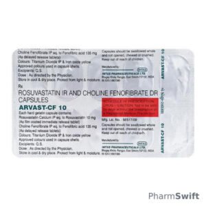 Arvast CF 10mg Capsule 10'S