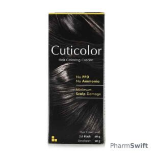 CUTICOLOR BLACK HAIR COLORING Cream 60gm
