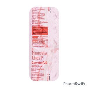 Carvidon 20mg Tablet 10'S