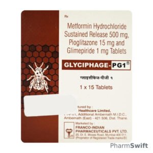 GLYCIPHAGE PG 1mg Tablet 15's