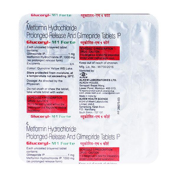 Glucoryl M1 Forte Tablet 15'S