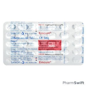 Daonil 5mg Tablet 30'S
