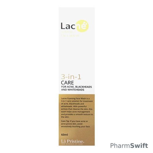 LACNE 3 IN 1 CARE FOAMING Face Wash 60ml