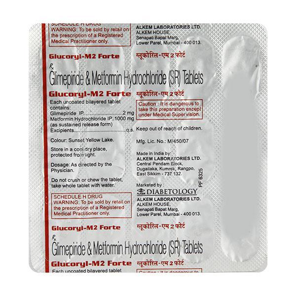 Glucoryl M2 Forte Tablet 15'S