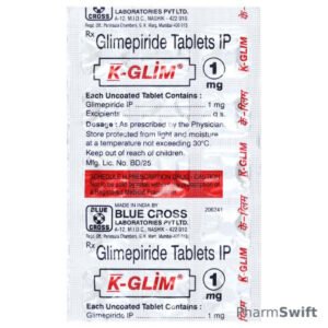 K Glim 1mg Tablet 15'S