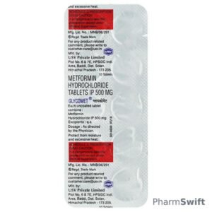 Glycomet 500mg Tablet 10'S