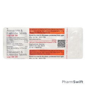 Lipi EZ 20mg Tablet 10'S