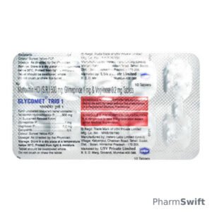 Glycomet Trio 1mg Tablet 10'S