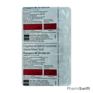 EMPAPRO M 25/1000 ER Tablet 10's