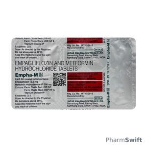 EMPHA M 12.5/500 Tablet 10's