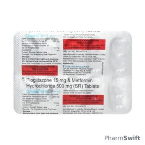 Glitaris M 15mg Tablet 10'S
