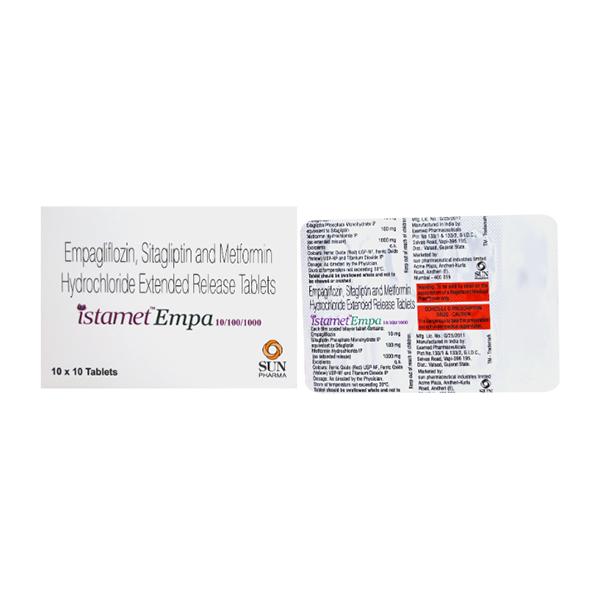 ISTAMET EMPA 10/100/1000 Tablet 10's