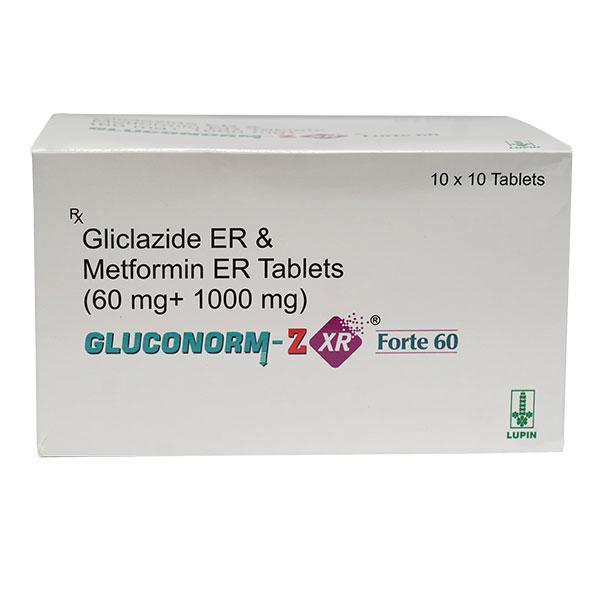 GLUCONORM Z XR FORTE 60 Tablet 10's