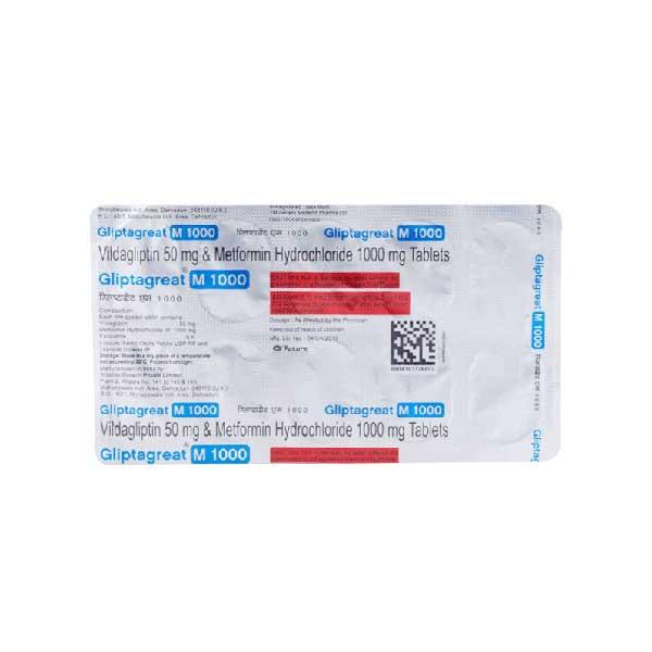 GLIPTAGREAT M 1000mg Tablet 10's