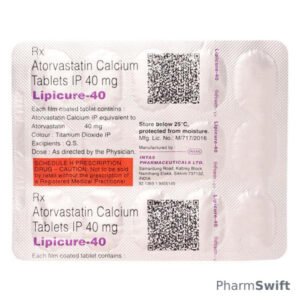 Lipicure 40mg Tablet 15'S