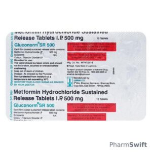 Gluconorm SR 500mg Tablet 15'S