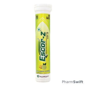 ESCOR Z SUGAR FREE LIME & LEMON FLAVOUR Effervescent Tablet 20's