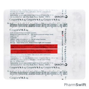 Cetapin V 0.3mg Tablet 15'S
