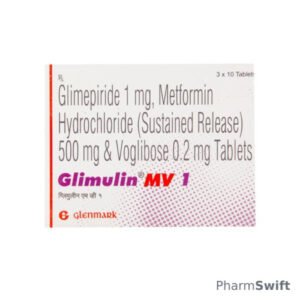 Glimulin MV 1mg Tablet 10'S