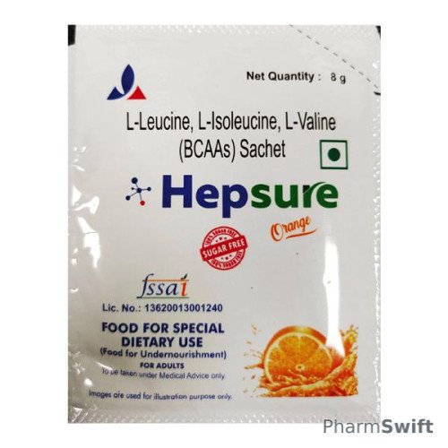HEPSURE ORANGE FLAVOUR SUGAR FREE Sachet 8gm