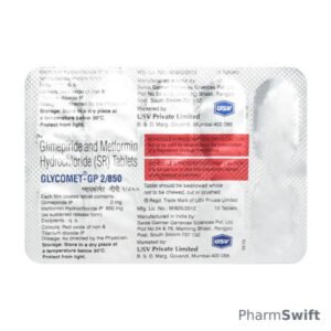 Glycomet GP 2/850mg Tablet 10'S