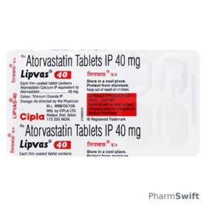 Lipvas 40mg Tablet 10'S