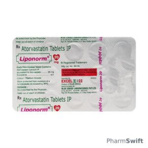 Liponorm 20mg Tablet 15'S