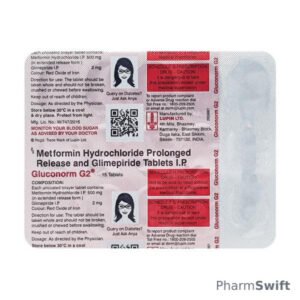 Gluconorm G 2mg Tablet 15'S