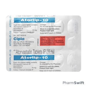 Atorlip 10mg Tablet 15'S